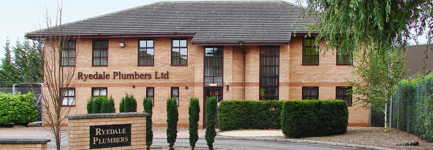 RPL head office in Malton with the Ryedale Plumbers sign